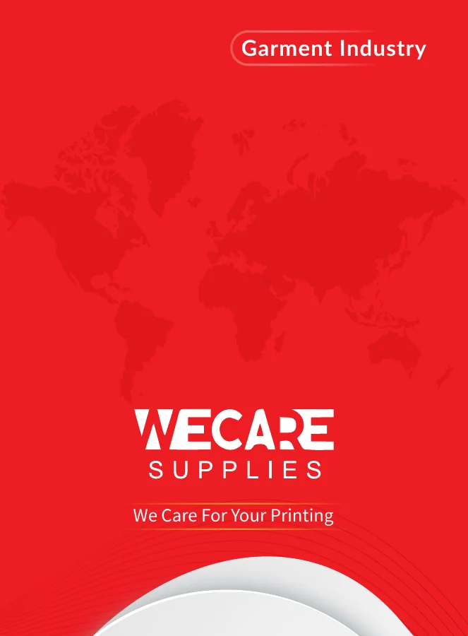 WECARE Supplies garment industry product catalog cover